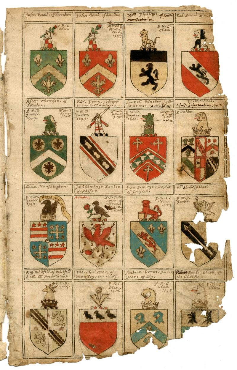Capulet Shield Shakespeare coat of arms | Folger Shakespeare Library
