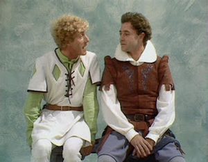 BBC. The Comedy of Errors, 1983. The BBC Television Shakespeare. Michael Kitchen as the Antipholi and Roger Daltrey as the Dromios.