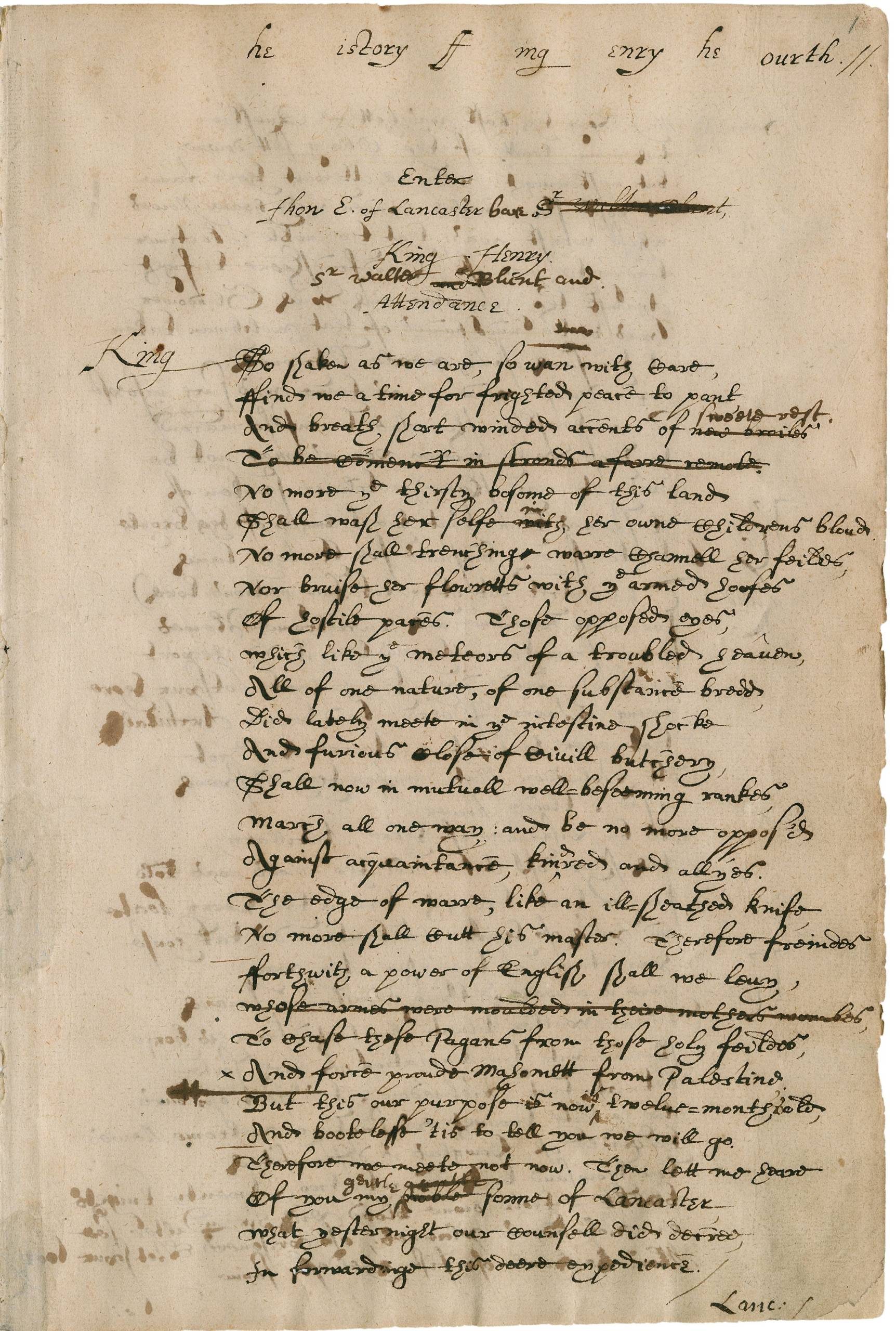 A page of handwritten text.