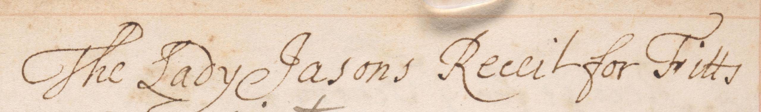 A handwritten recipe title