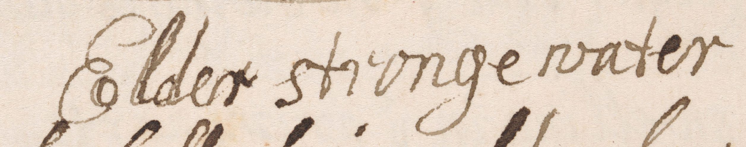 A handwritten recipe title.