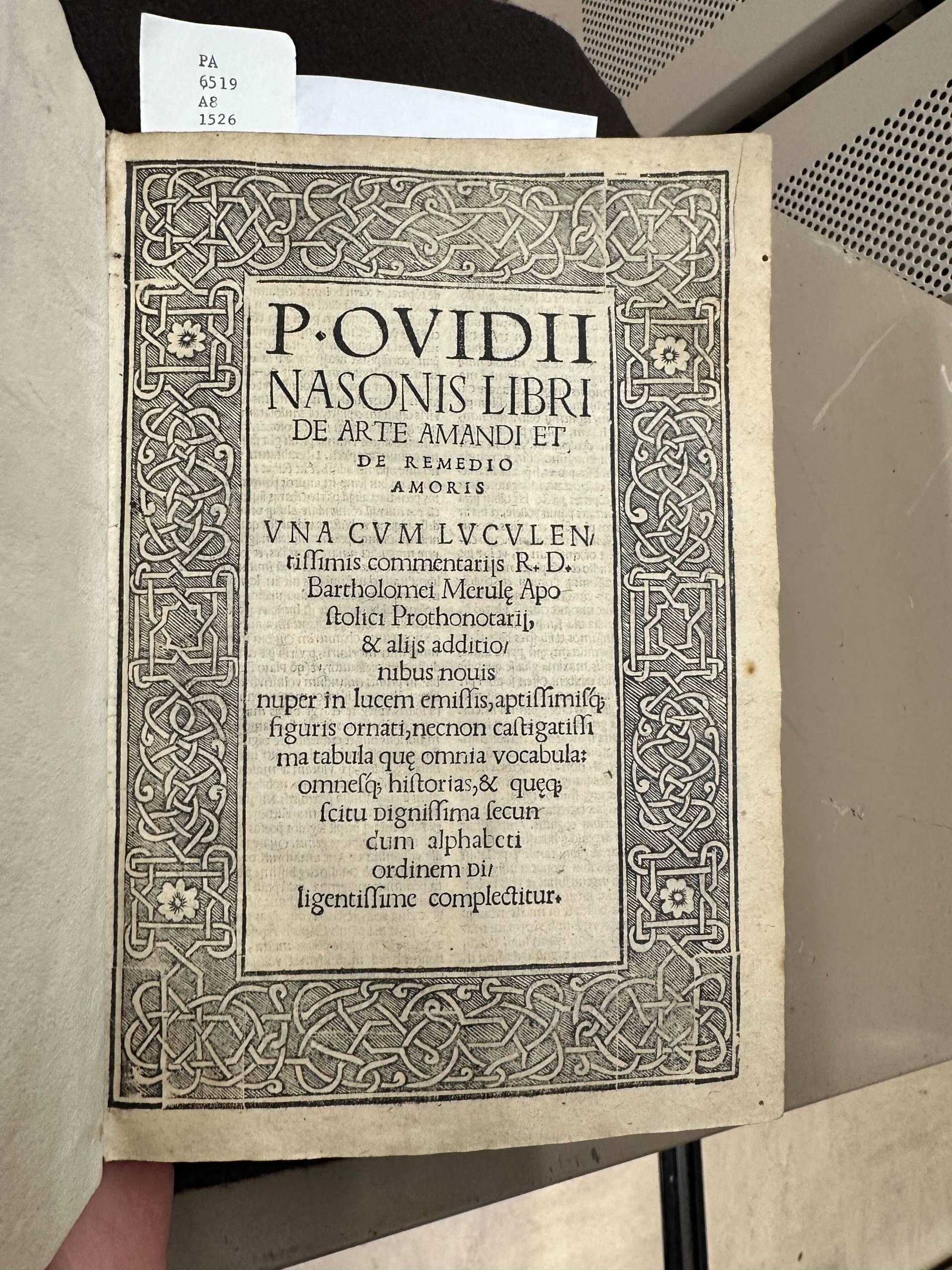 A title page with a decorative border