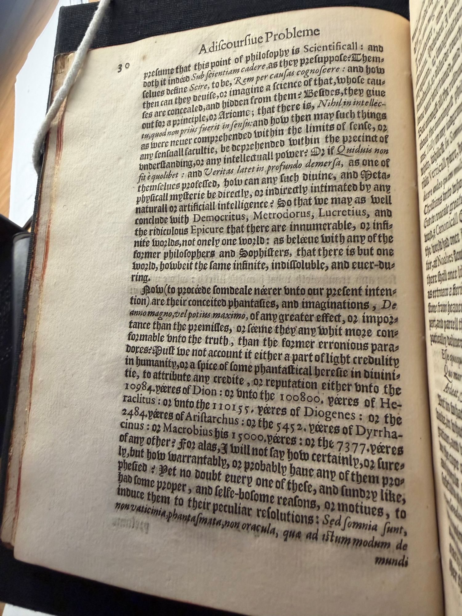 A page of printed text