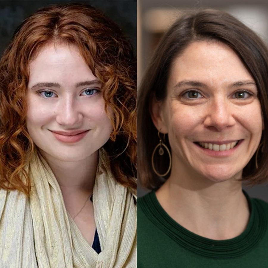 Photos of Emily Lyon and Anne-Claire Michoux